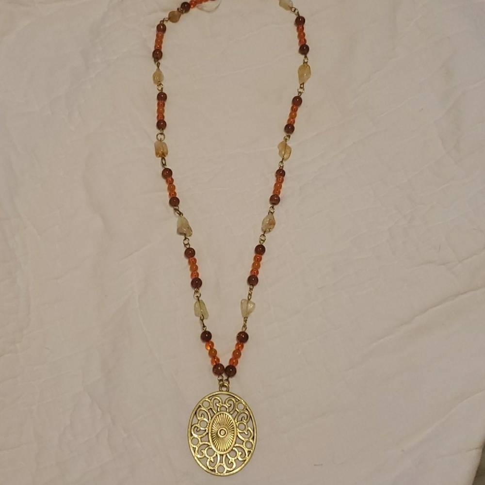 Agate & Jade Necklace